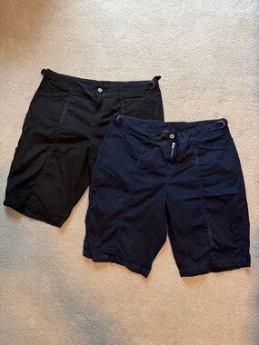 Pair of fresh produce Black and Navy women’s Shorts - medium